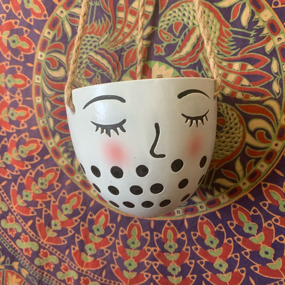 Hanging Planter with Face